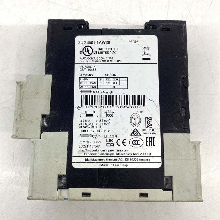 Siemens 3UG4501-1AW30 Kontrol Rölesi