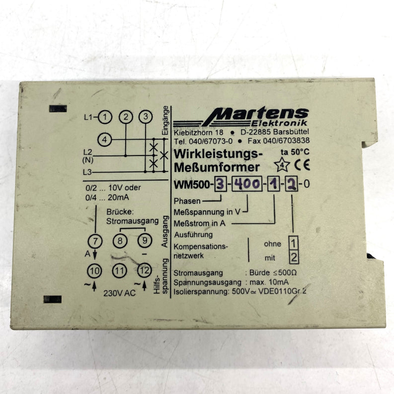 Martens WM500 Loadcell Modülü Röle