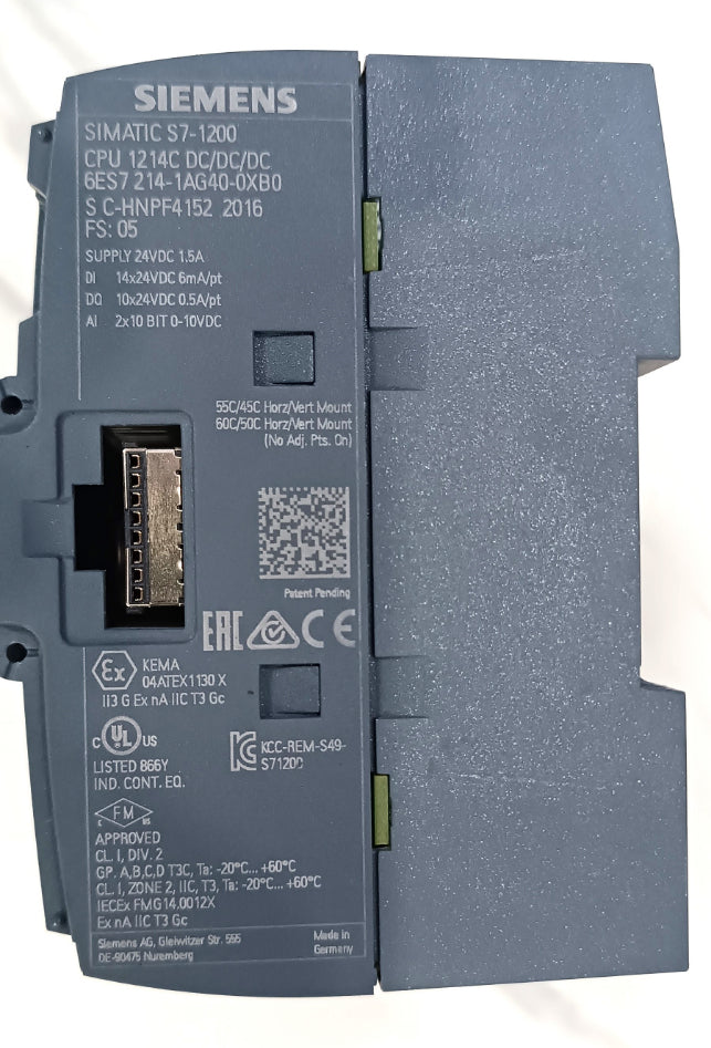 Siemens 6ES7214-1AG40-0XB0 PLC CPU Plc