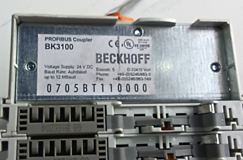 Beckhoff BK3100 Bus Coupler Plc