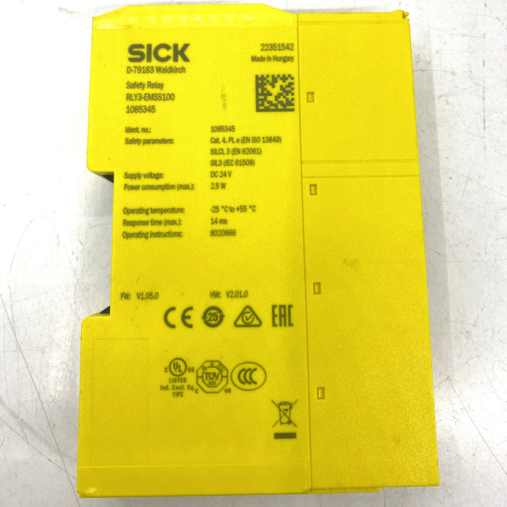Sick RLY3-EMSS100 Emniyet Rölesi