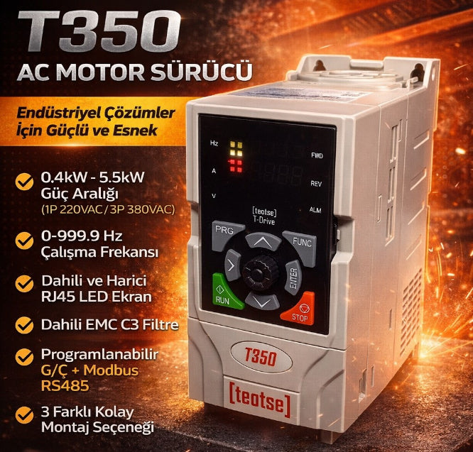 Teotse T350-1R5G120075 Sürücü (VFD)