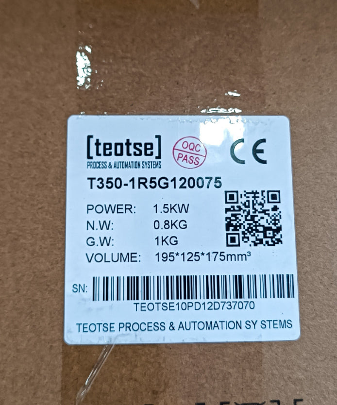Teotse T350-1R5G120075 Sürücü (VFD)
