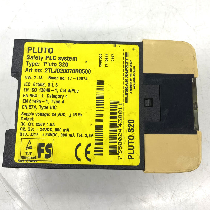 Jokab Safety PLUTO S20 Güvenlik PLC