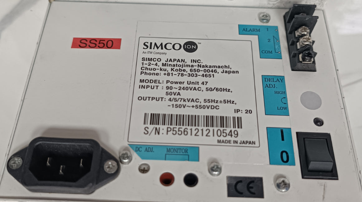 Simco-Ion Power Unit 47 Statik Alıcı Güç Ünitesi