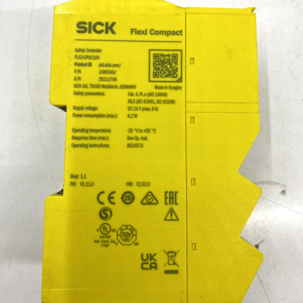 Sick FLX3-CPUC100 Emniyet PLC Merkez Ünite 1085349