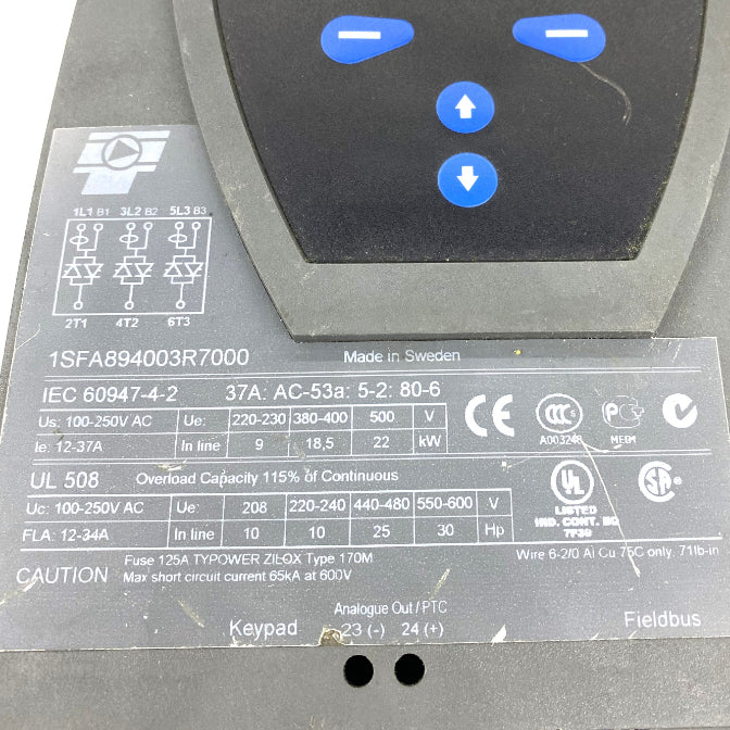 Abb PST37-600-70 Yumuşak Yolverici Softstarter 18.5 KW