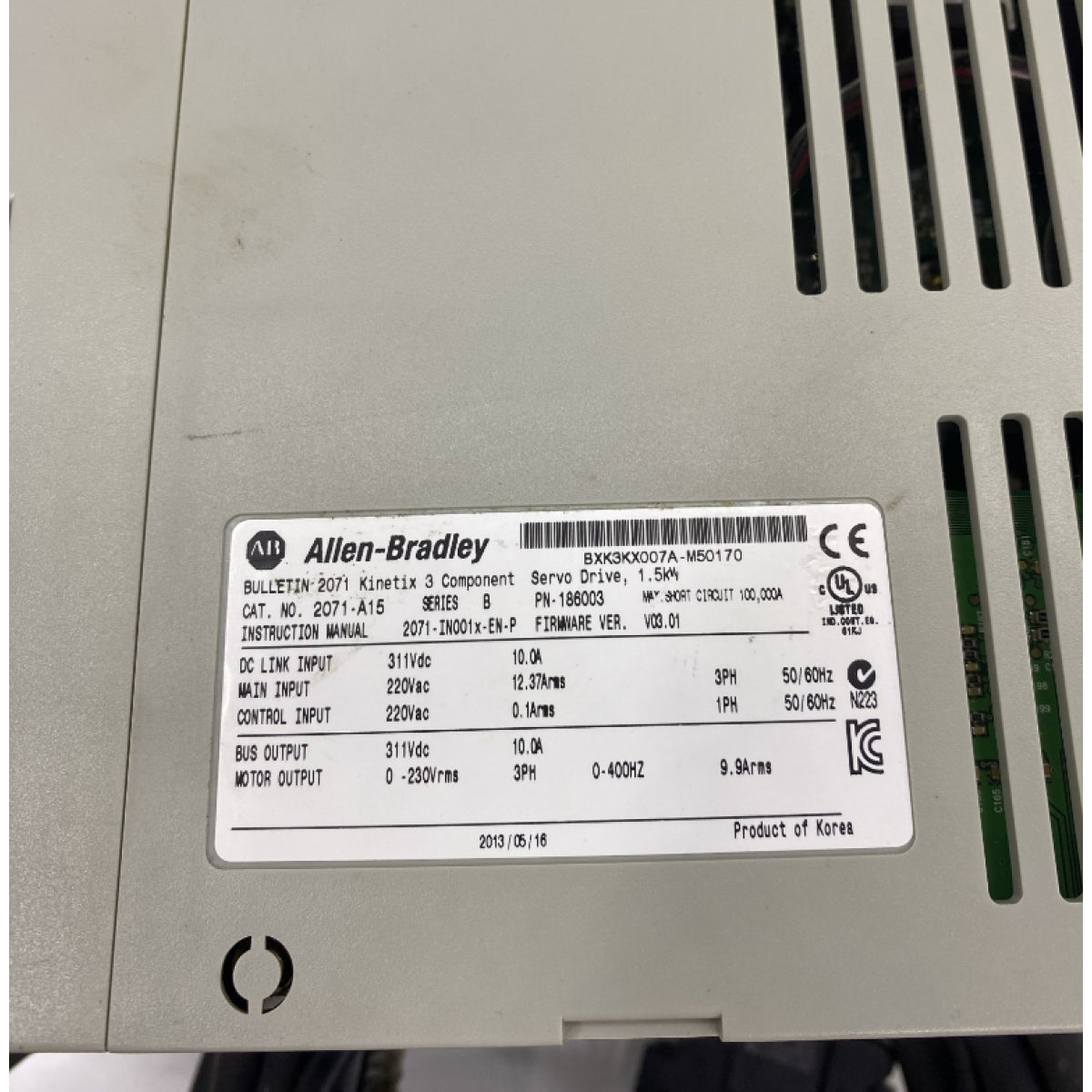 Allen-Bradley 2071-A15 Servo Sürücü 1.5 KW