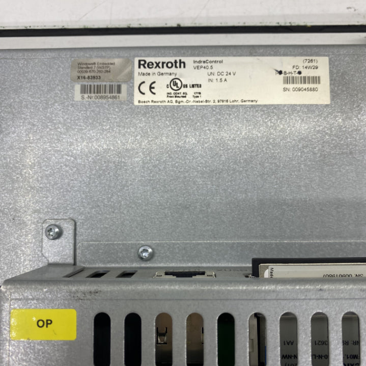 Rexroth VEP40.5DBN-2G0NE-A3D-NNN Endüstriyel PC HMI