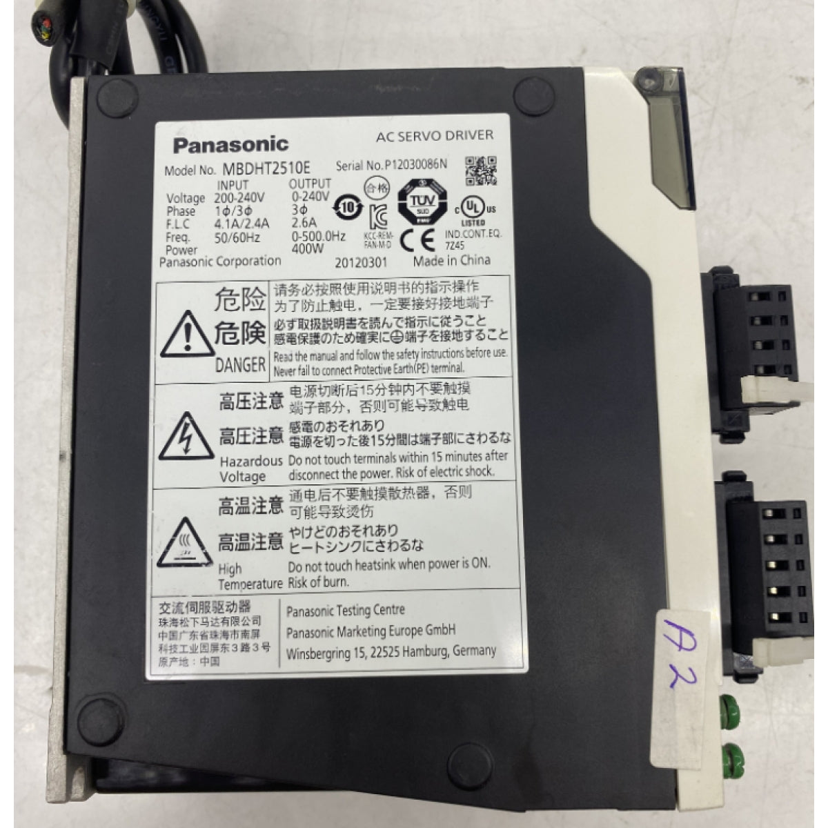 Panasonic MBDHT2510E Servo Sürücü 240V 400W