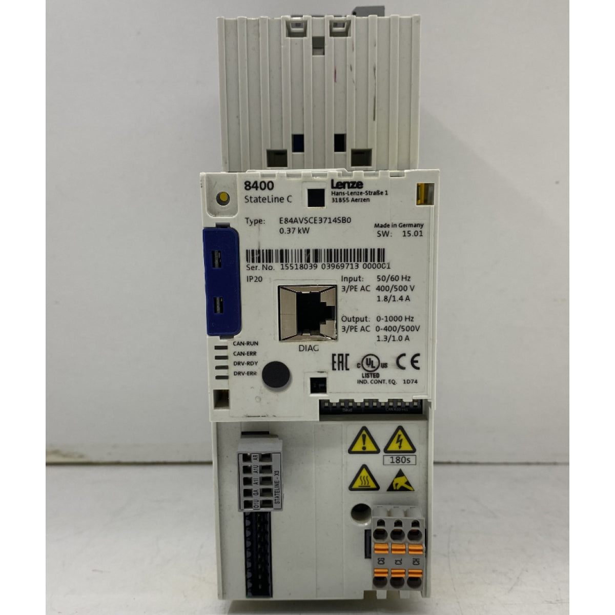 Lenze E84AVSCE3714SB0 AC Sürücü Inverter 380V 0.37KW