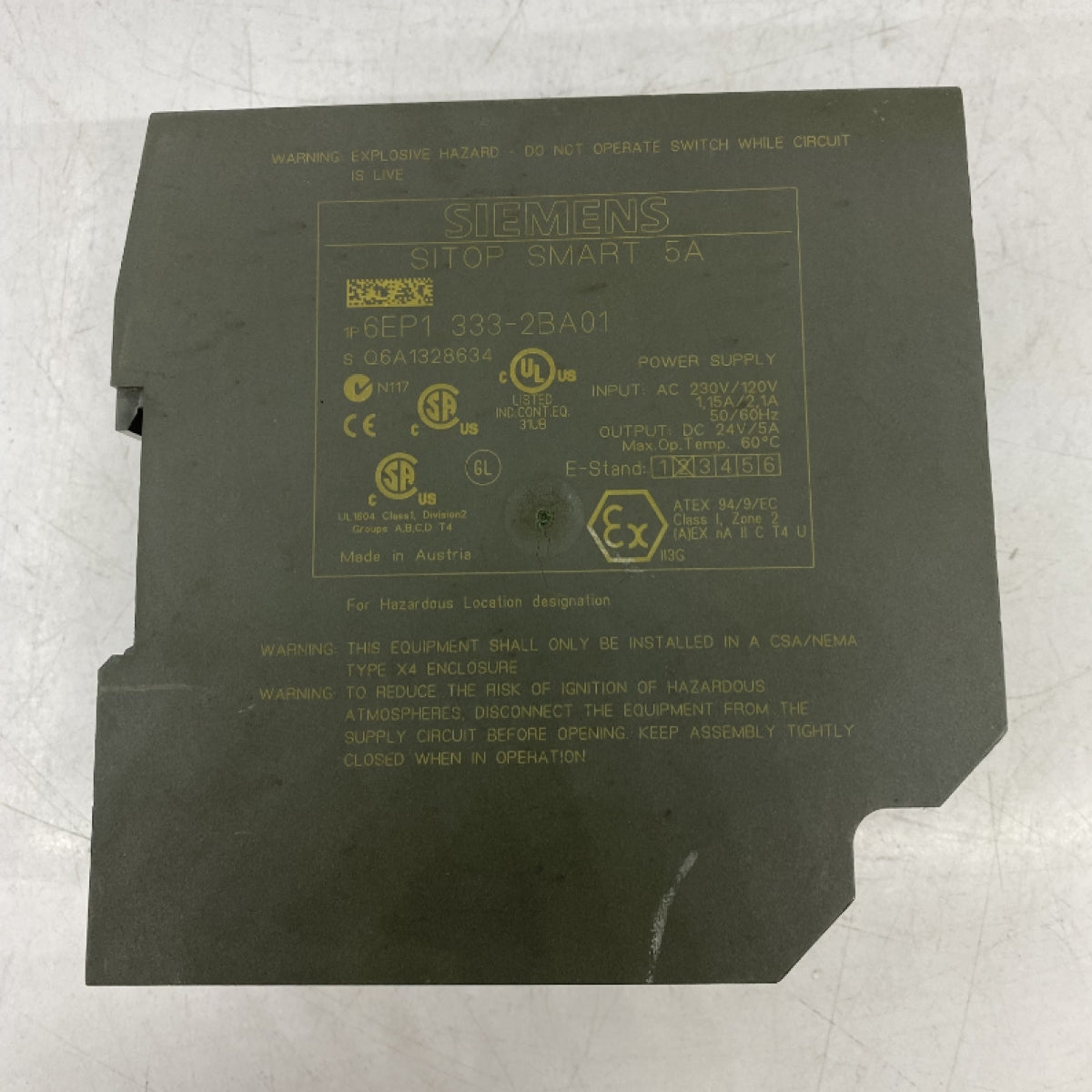 Siemens 6EP1333-2BA01 Endüstriyel Güç Kaynagi