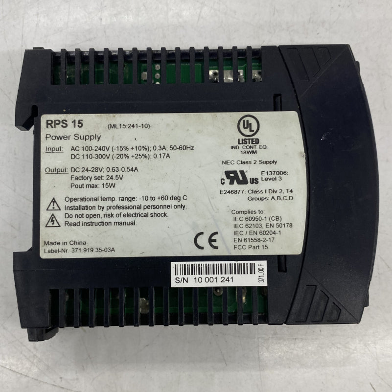 RPS 15 Ray Tipi Güç Kaynağı 0.17A 220V