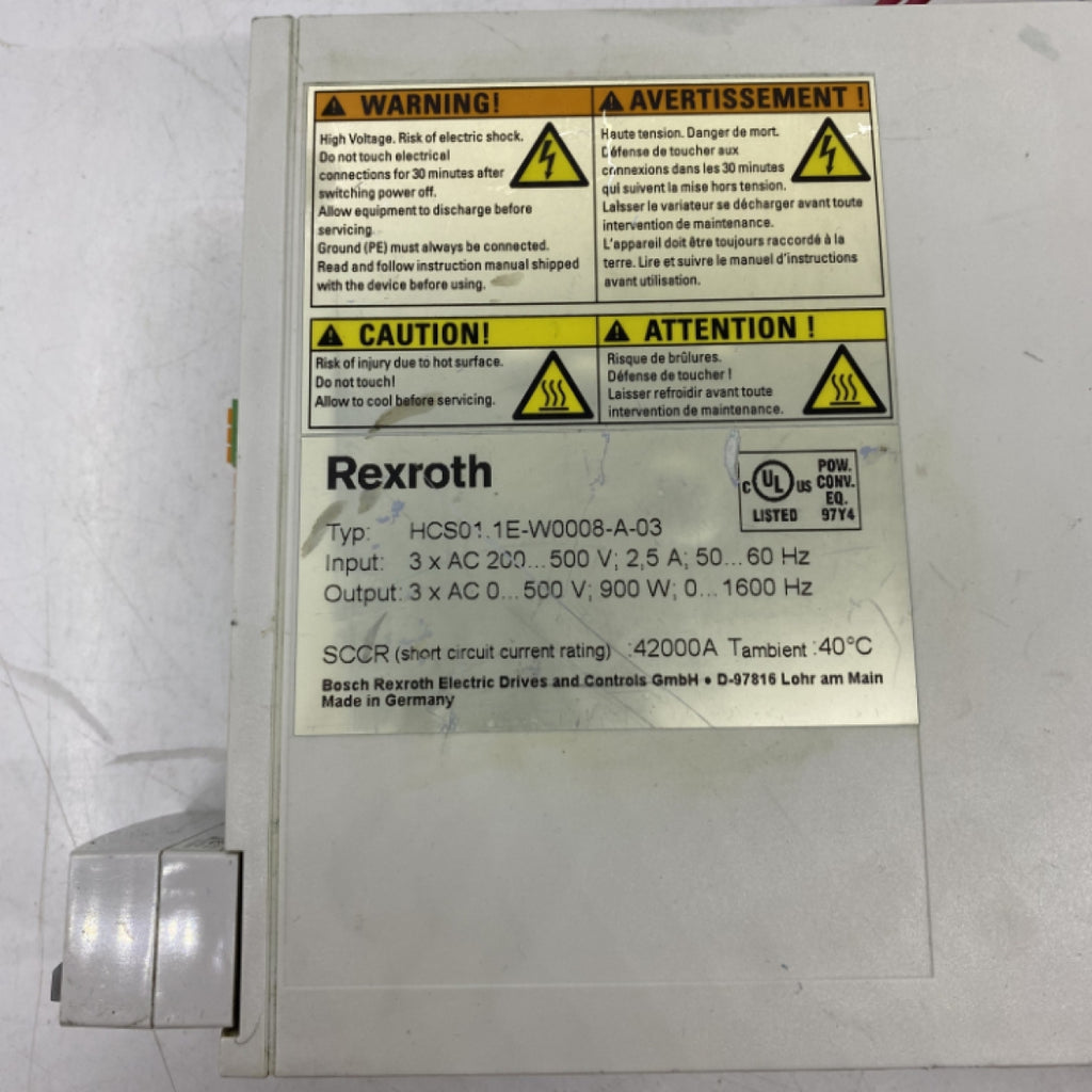 Rexroth HCS01.1E-W0008-A-03 Servo Sürücü