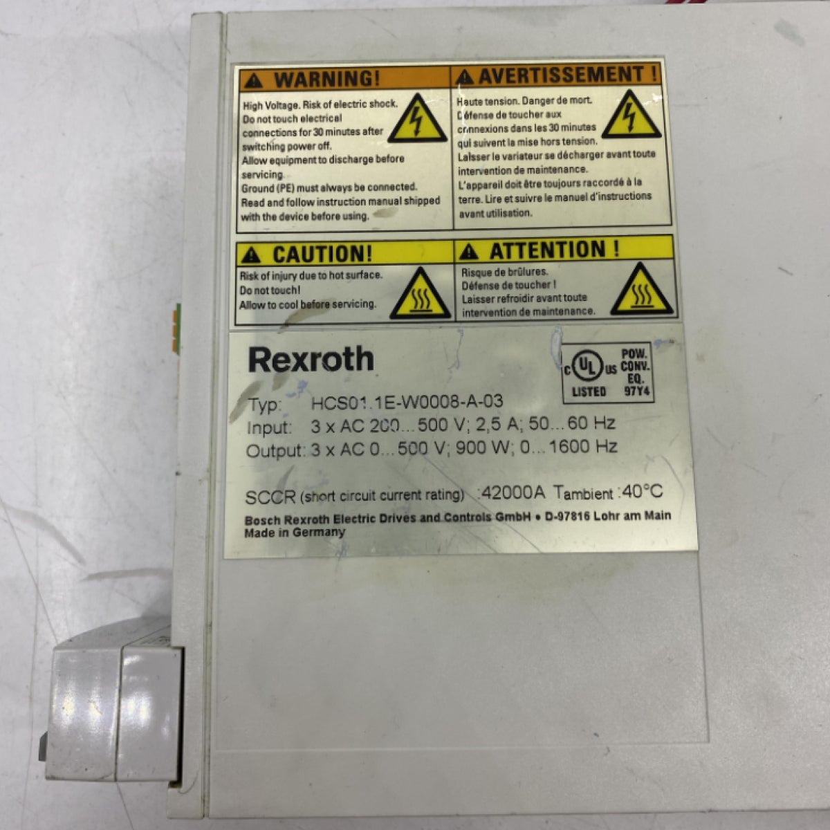 Rexroth HCS01.1E-W0008-A-03 Servo Sürücü