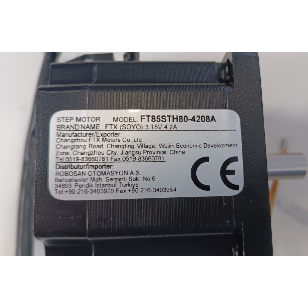 Robosan FT85STH80-4208A Step Motor