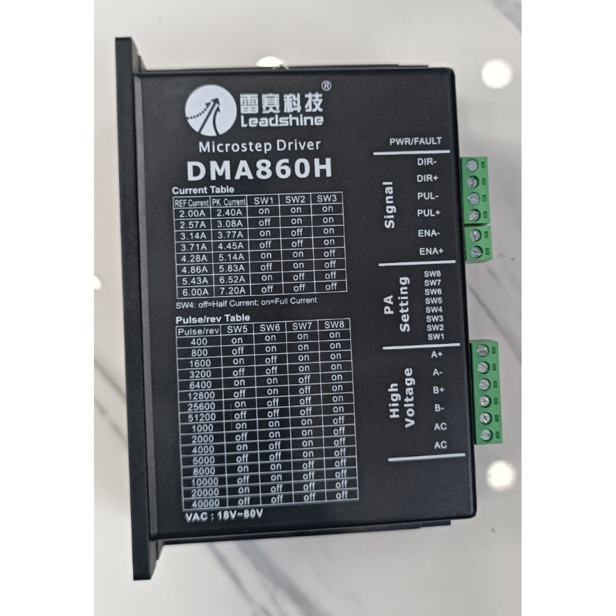 Leadshine DMA860H Step Motor Sürücüsü